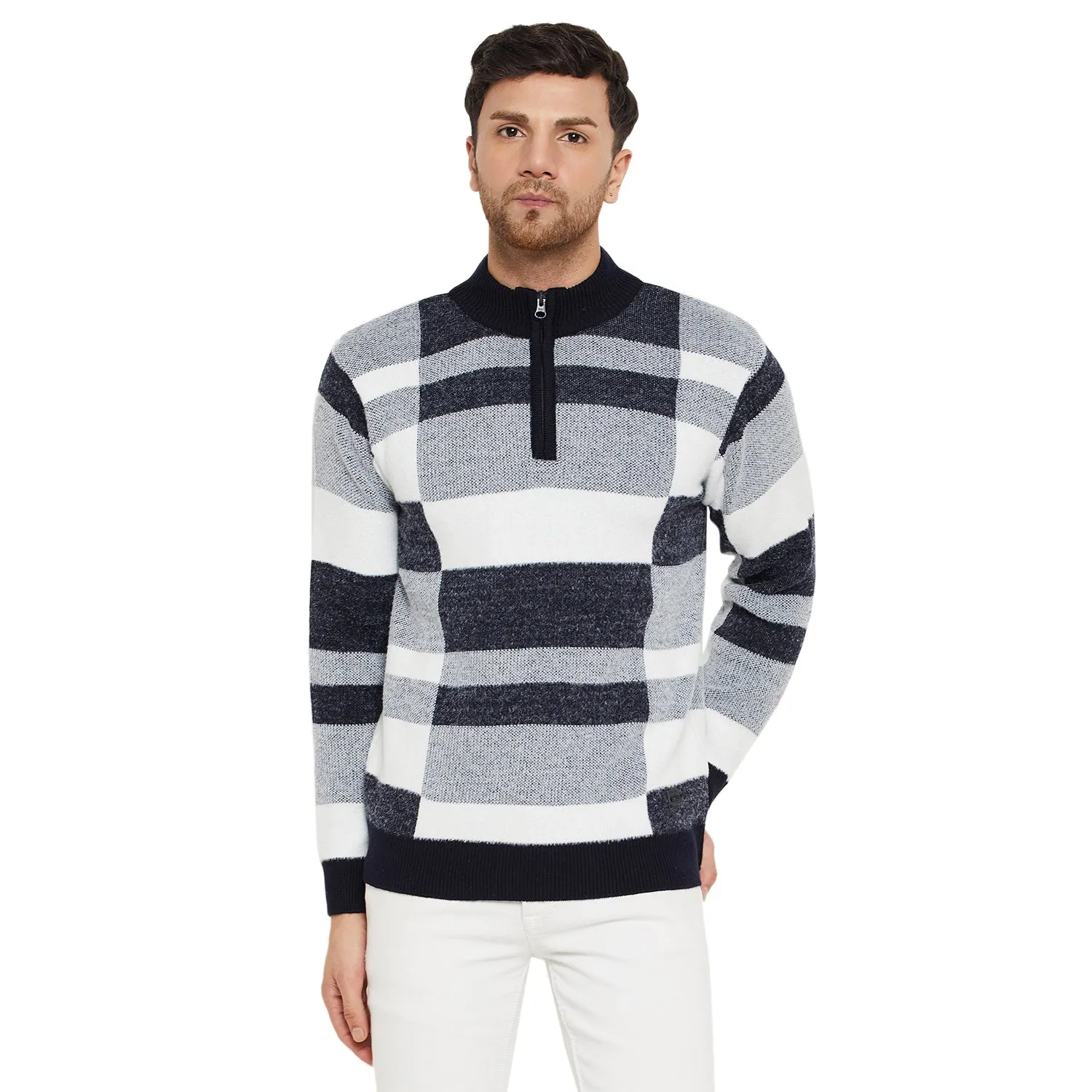 Duke Stardust Men Full Sleeve Half Zip Pullover (SDS2142)