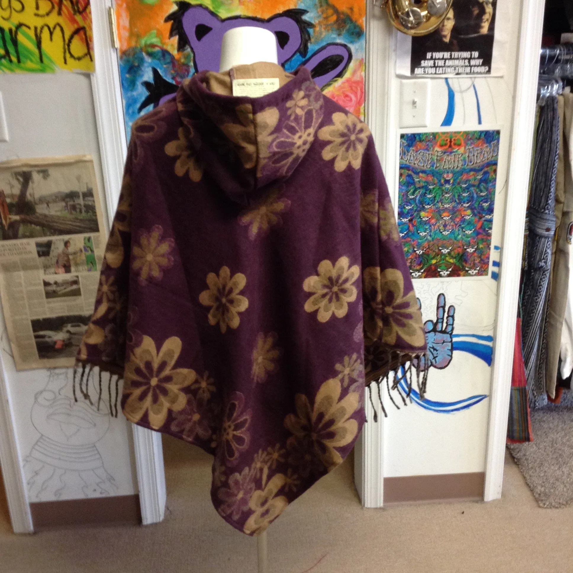 Easy Wind Brushed Womens Poncho