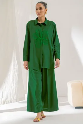 Ego - Dense 2 piece - Embroidery  - Ayudia - Green
