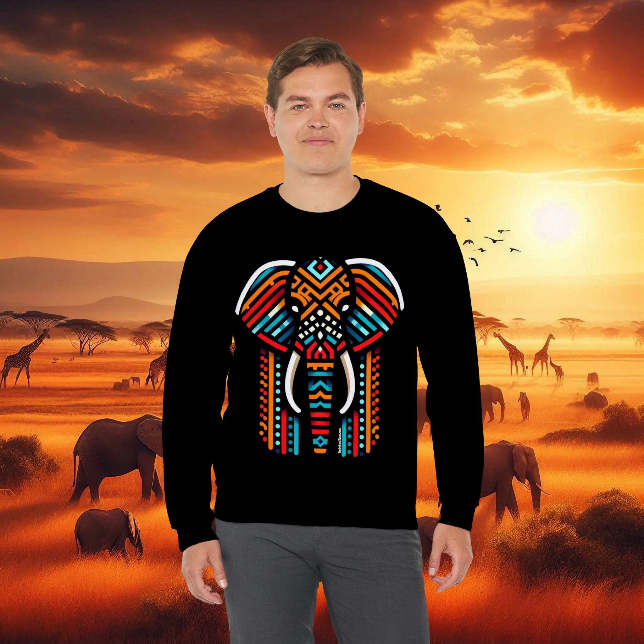 Elephant Bead Crewneck Sweatshirt