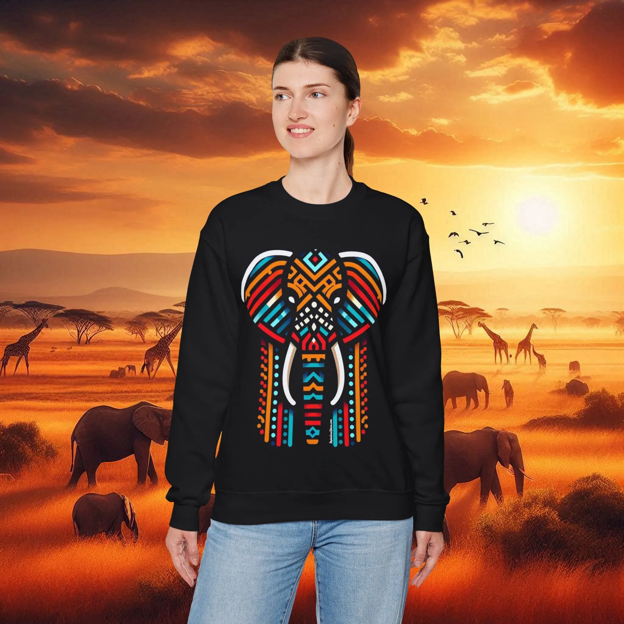 Elephant Bead Crewneck Sweatshirt