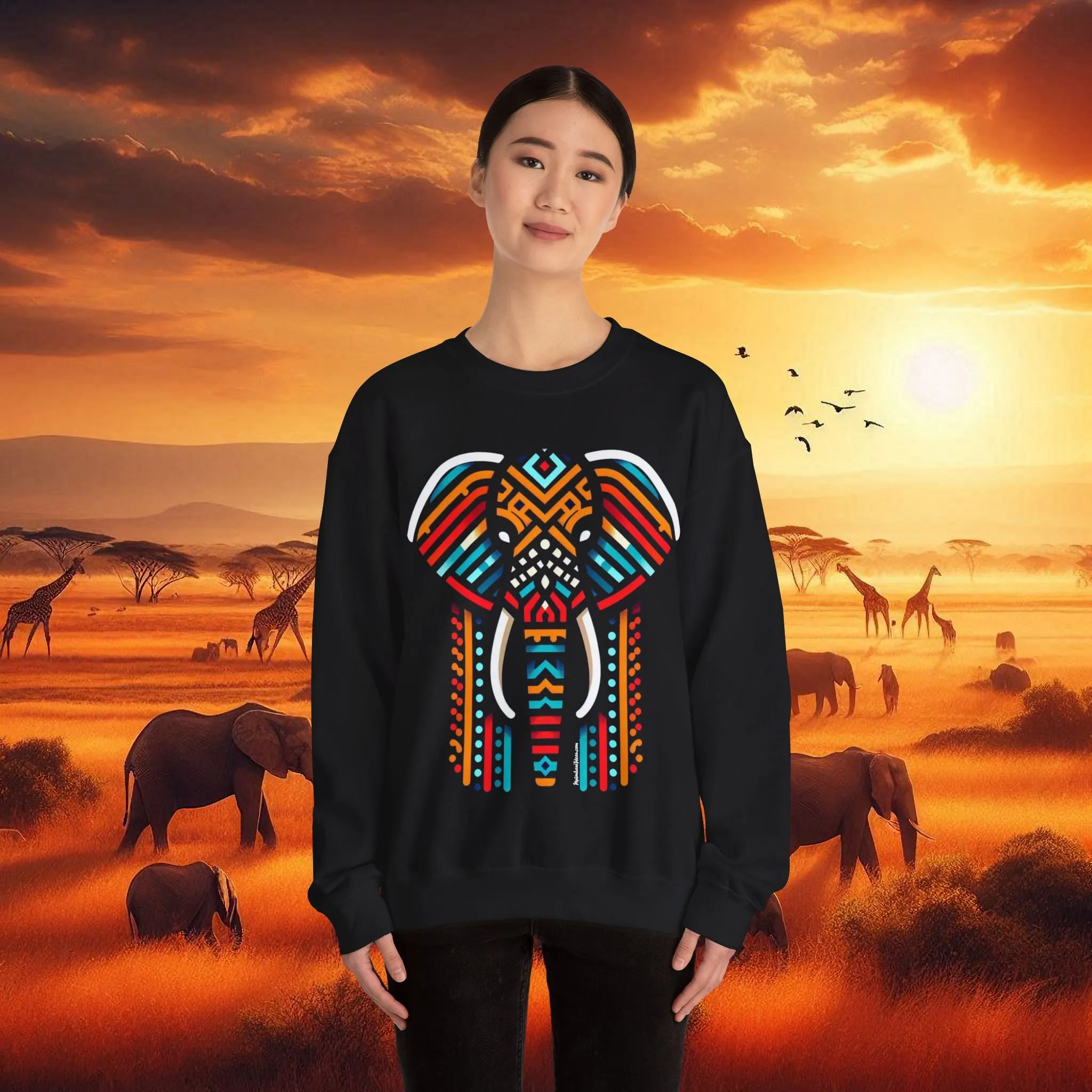 Elephant Bead Crewneck Sweatshirt