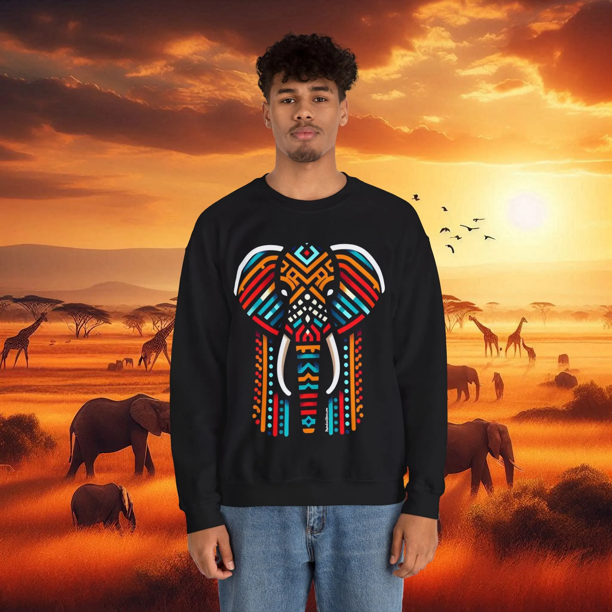 Elephant Bead Crewneck Sweatshirt