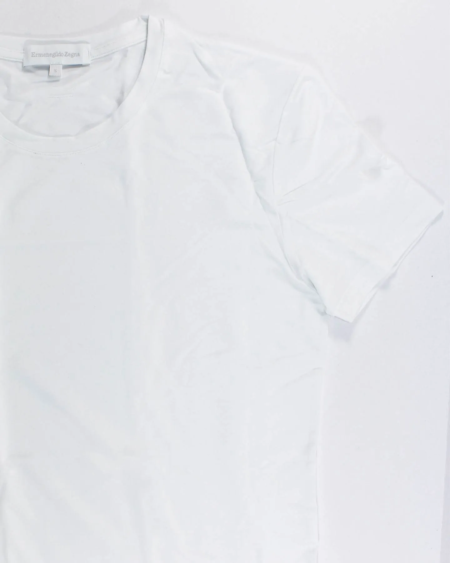 Ermenegildo Zegna T-Shirt Round Neck White Micromodal S SALE