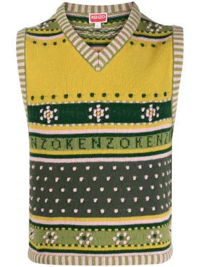 Fairisle knitted jumper vest
