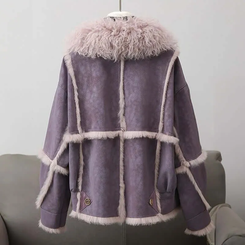 Faux Fur Collar Jacket for Women