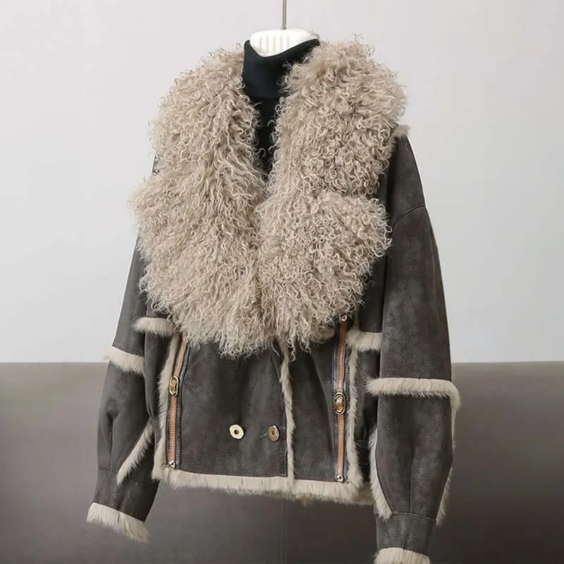 Faux Fur Collar Jacket for Women
