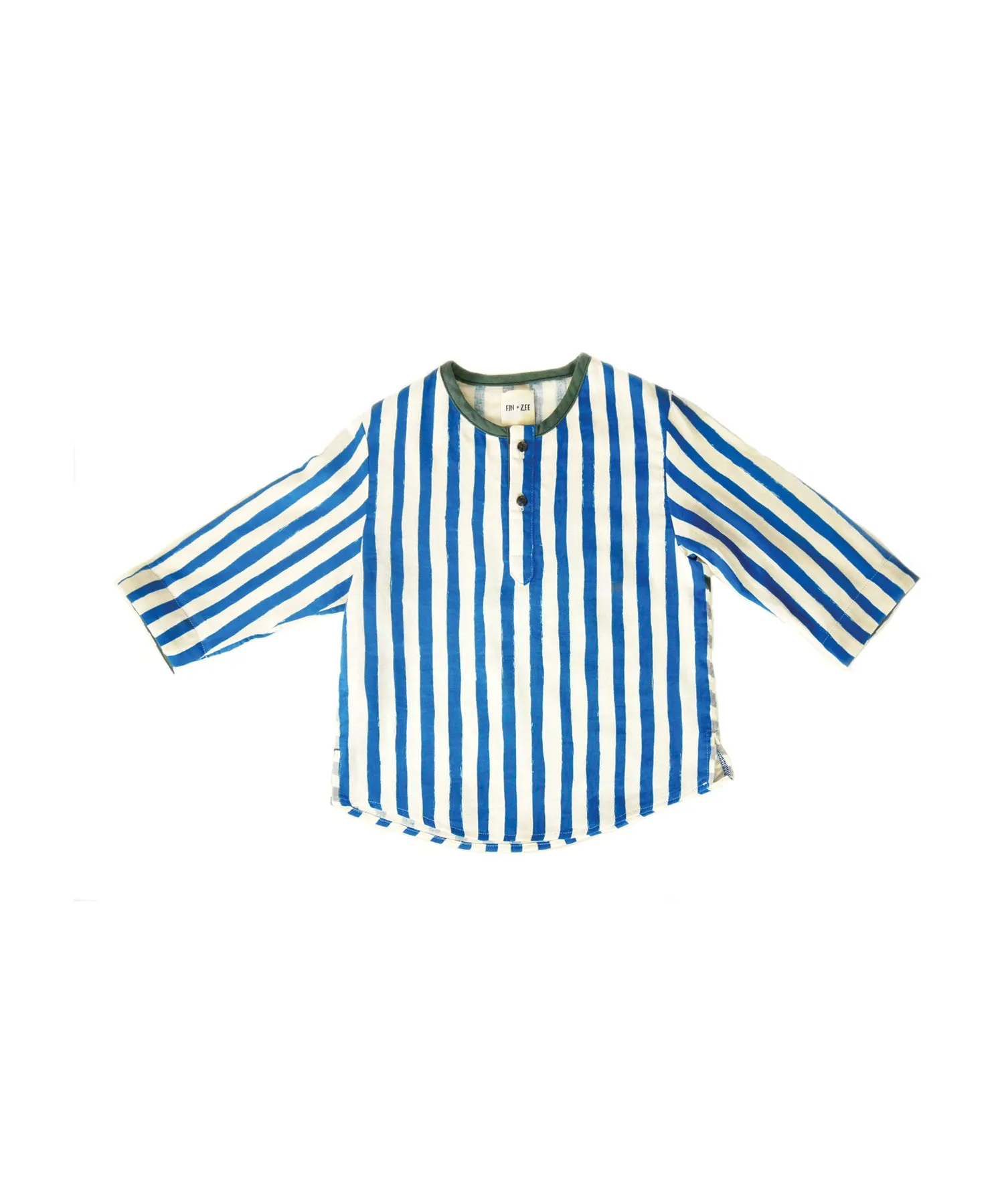 Fin Shirt Top - Blue Stripes
