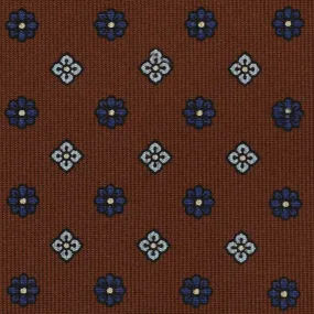 Floral Printed Bespoke Silk Tie - Beech