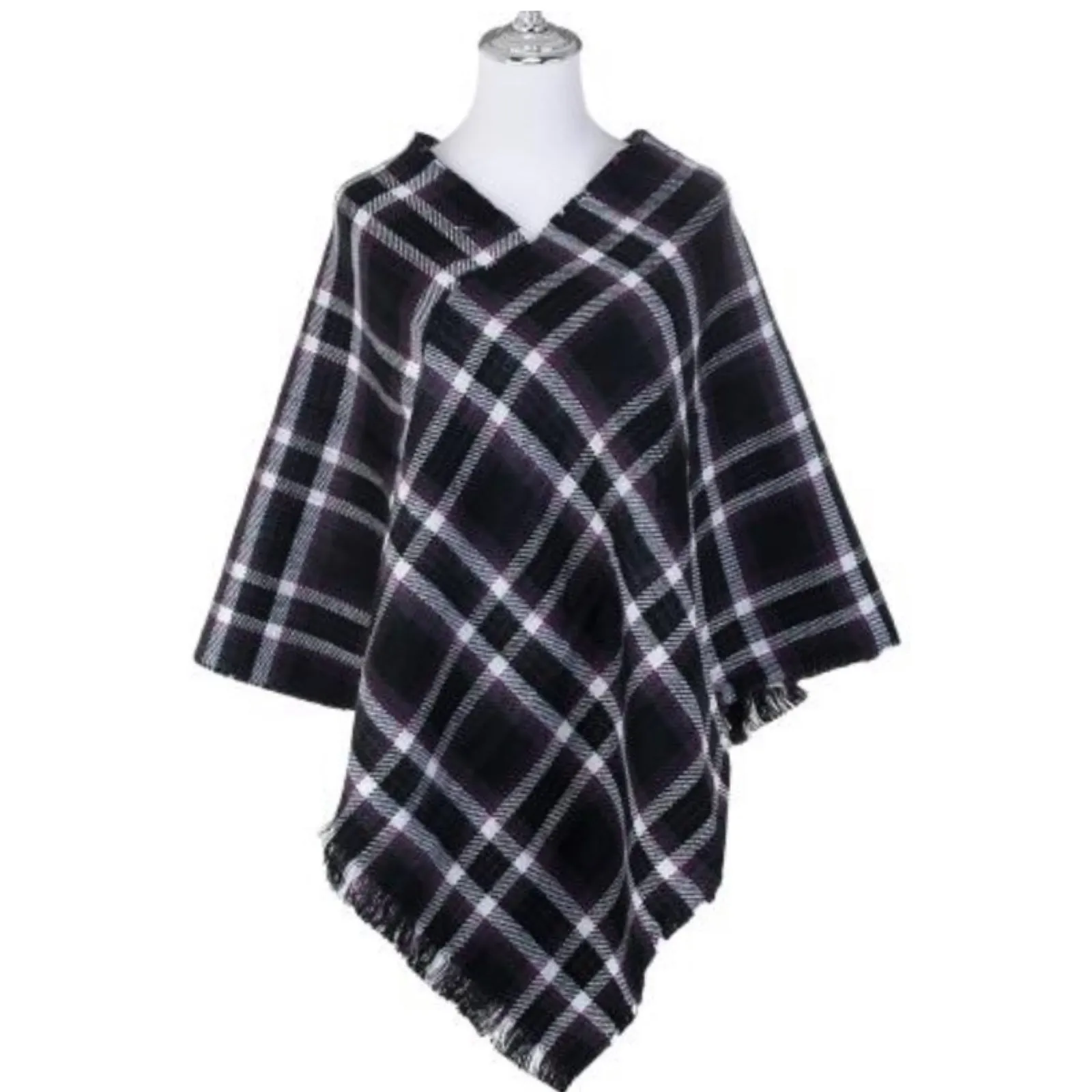 Free Size Winter Poncho - Perfect Layer for Cold Days