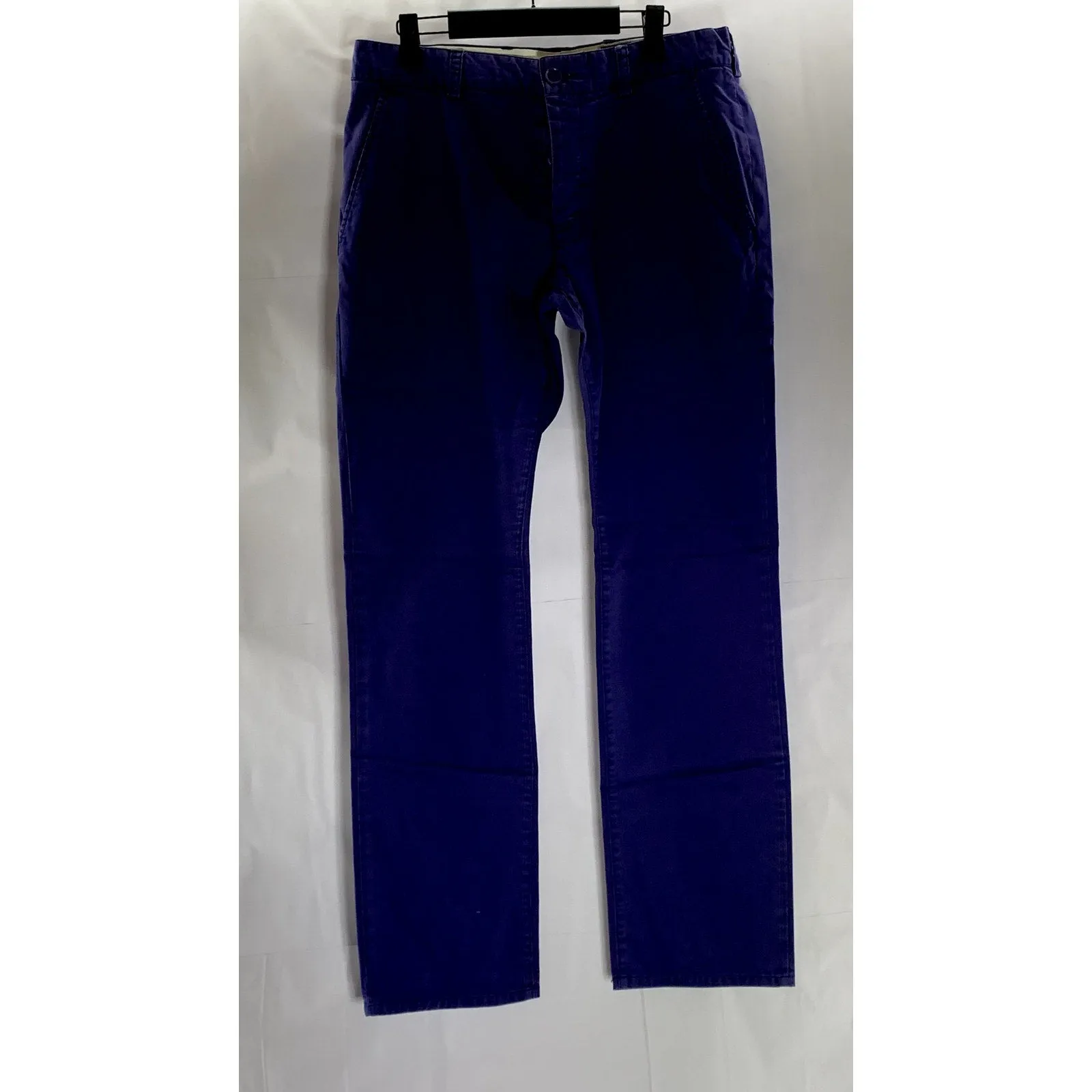 FRENCH CONNECTION Men's Purple Casual Stretch Straight-Leg Chino Pant SZ 32