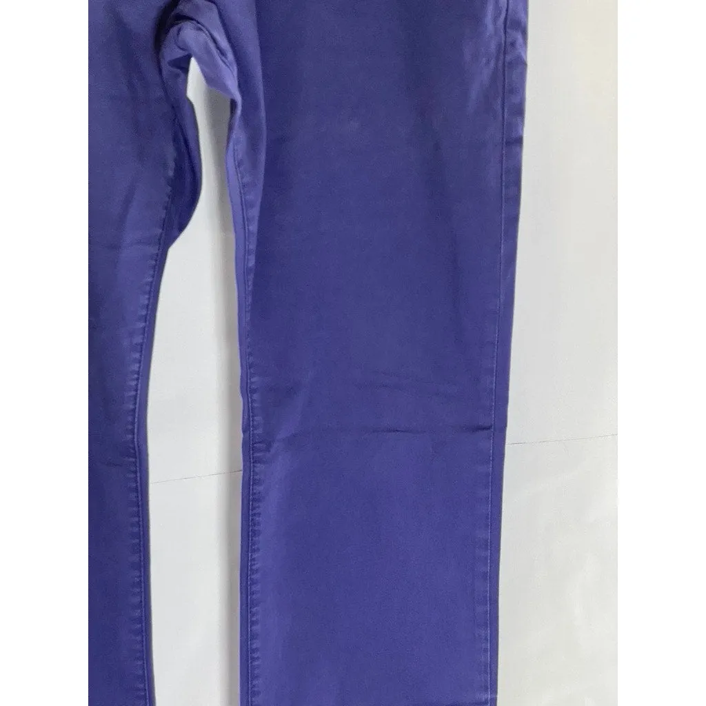 FRENCH CONNECTION Men's Purple Casual Stretch Straight-Leg Chino Pant SZ 32