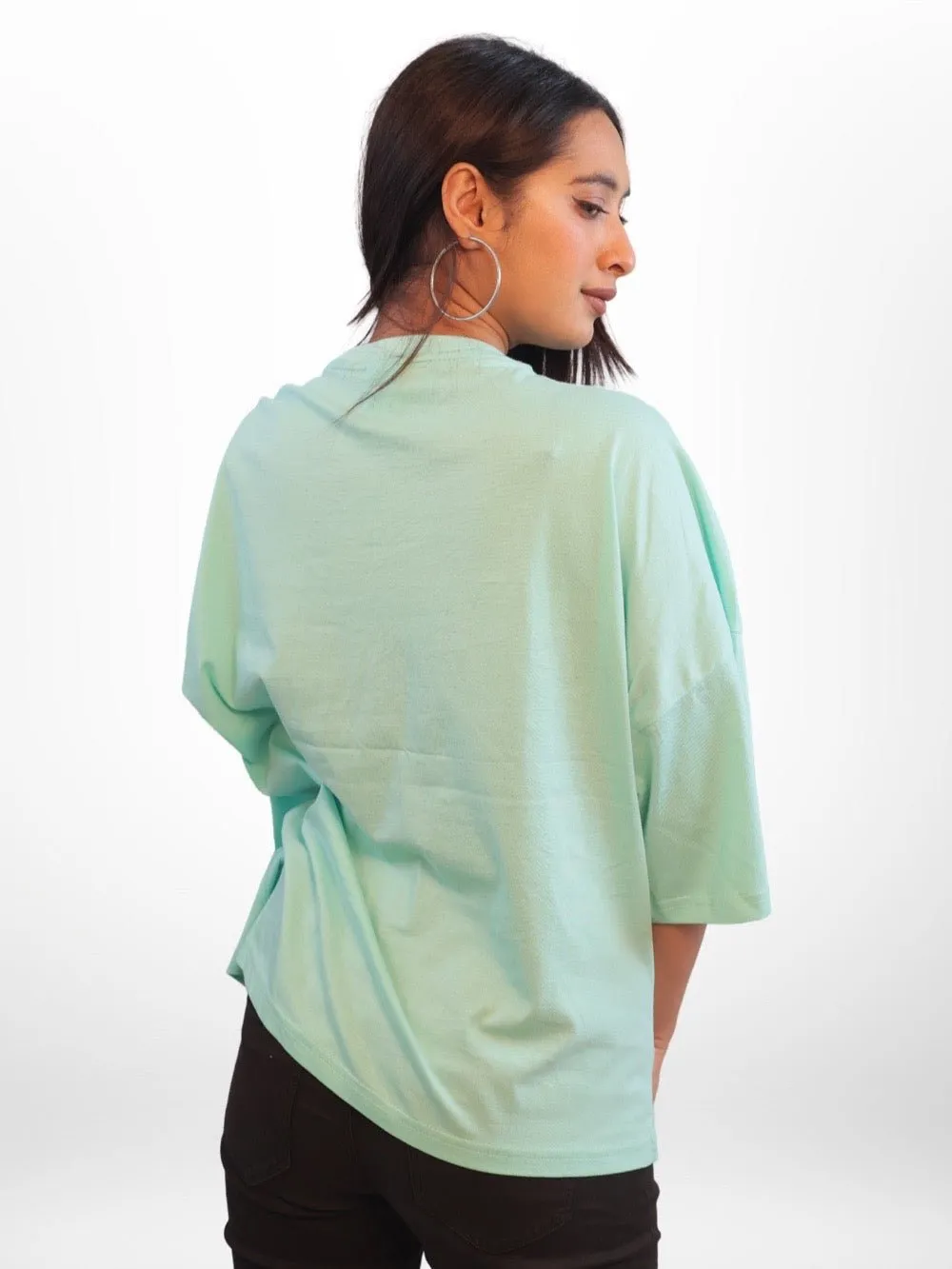 Galactic Charm Graphic Printed Womens Drop Shoulder T-shirt Legacy Boutiques Bangladesh