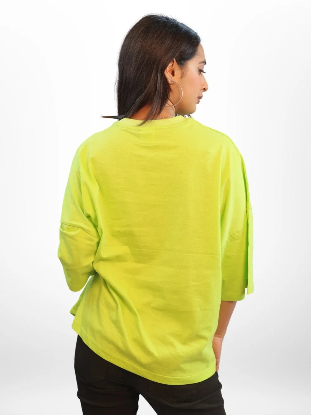 Galactic Charm Graphic Printed Womens Drop Shoulder T-shirt Legacy Boutiques Bangladesh