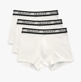 GANT CORE Mens 3 Pack Trunks White