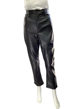 Gap Pant Black Faux Leather Size: US/10 EU/30