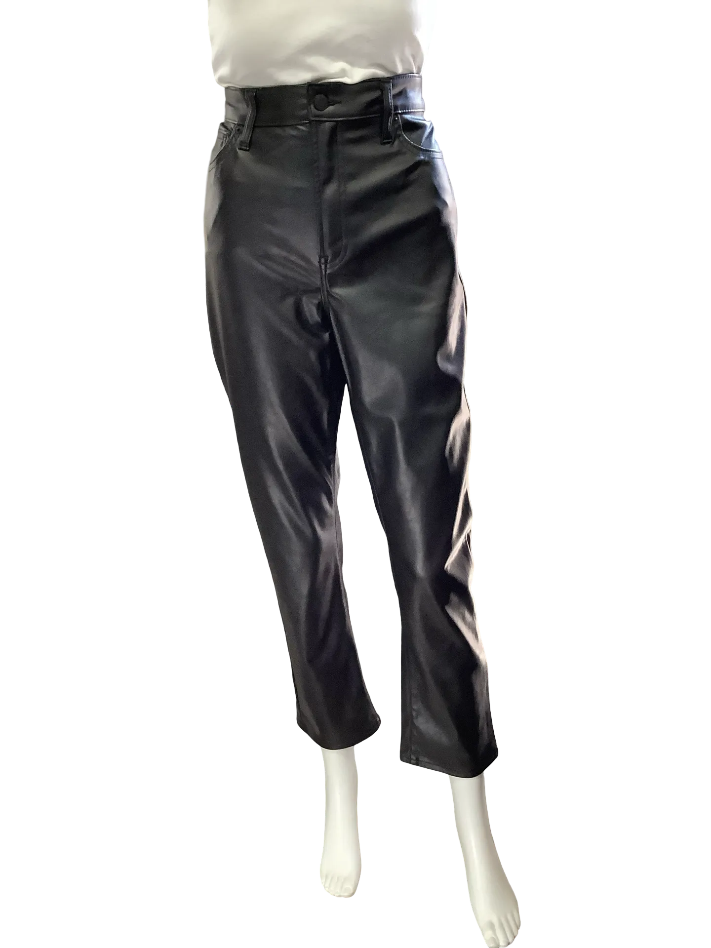 Gap Pant Black Faux Leather Size: US/10 EU/30