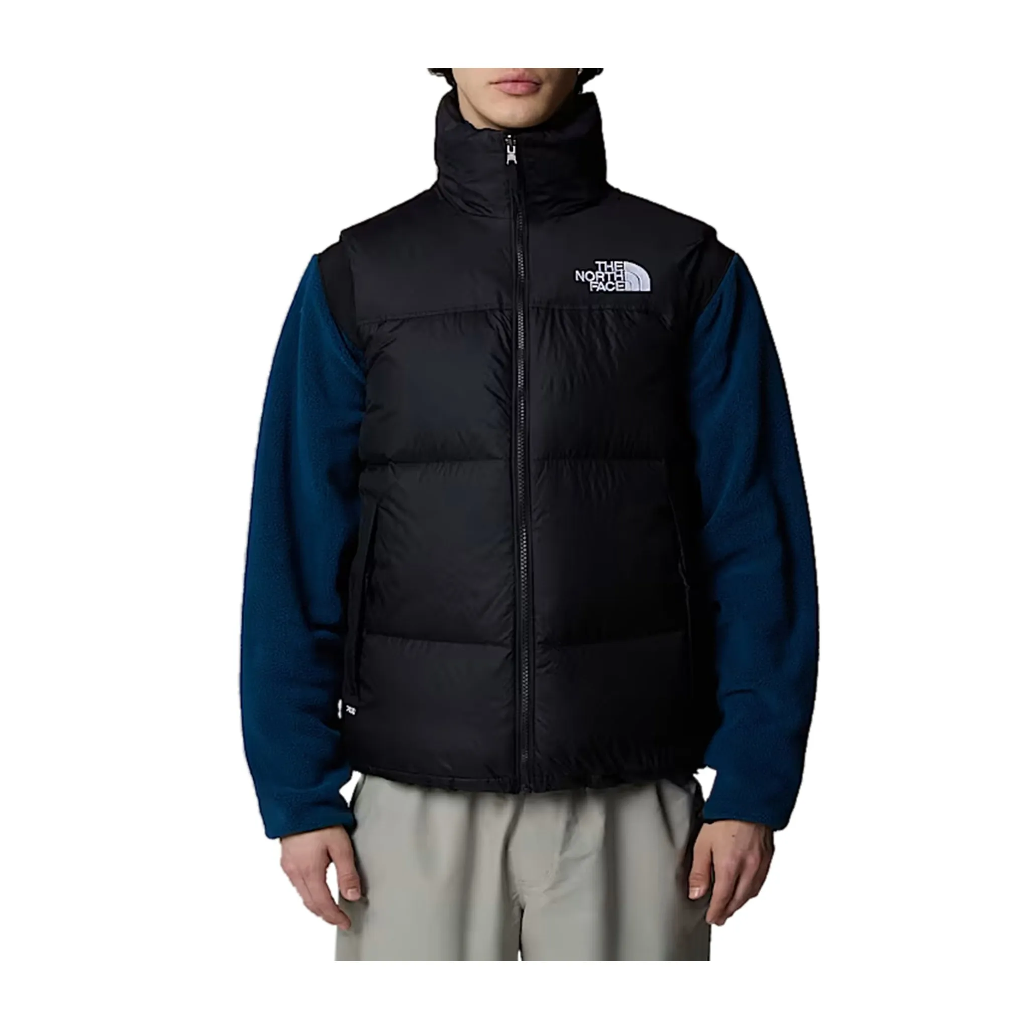 Gilet Uomo Trapuntato Retro Nuptse Nero