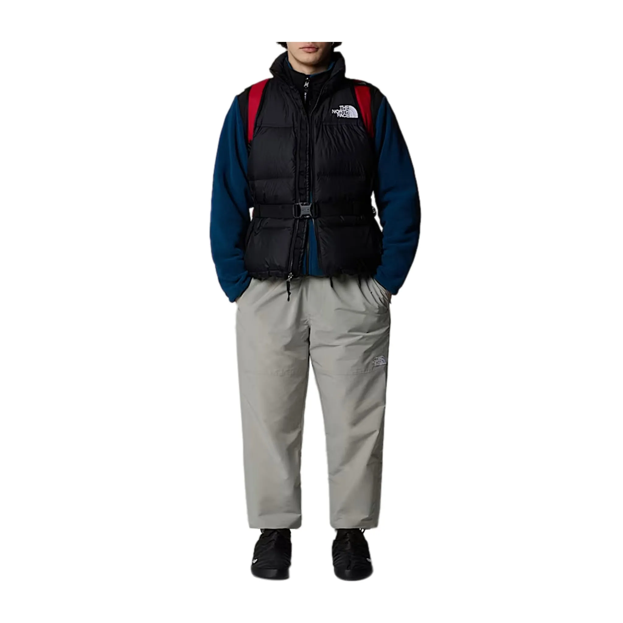 Gilet Uomo Trapuntato Retro Nuptse Nero