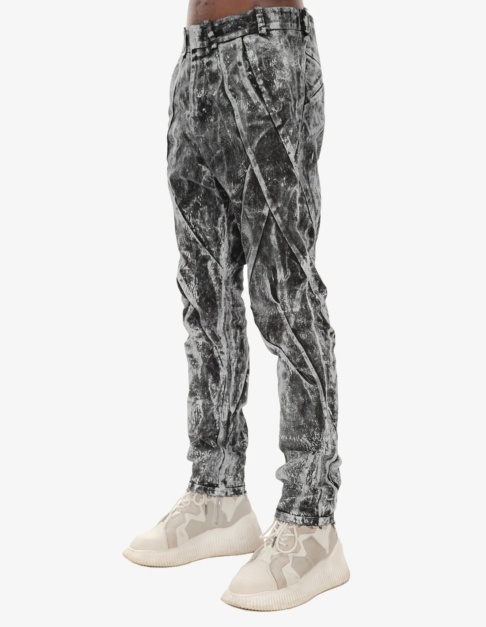 Hand-Dyed Textured Pants