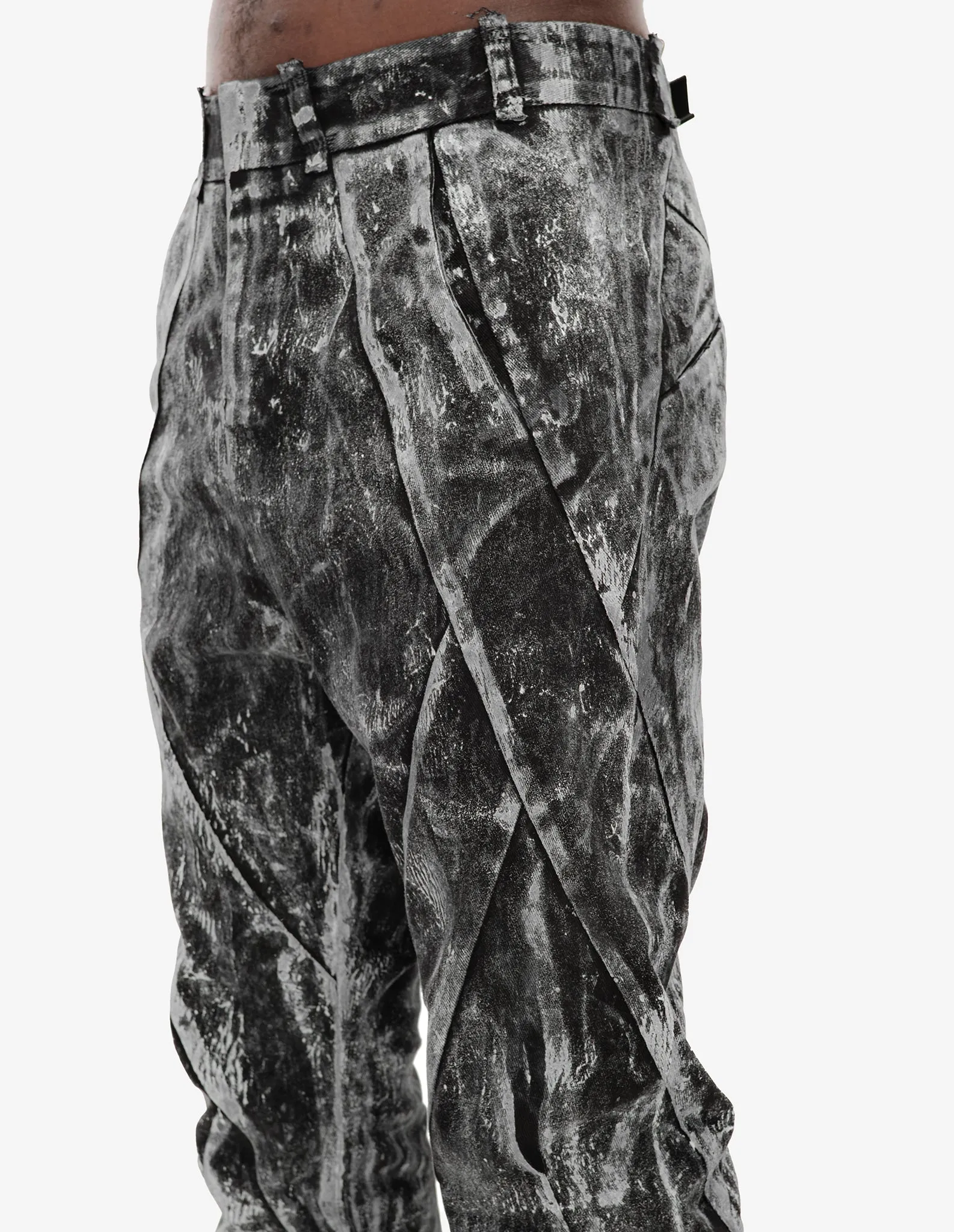 Hand-Dyed Textured Pants