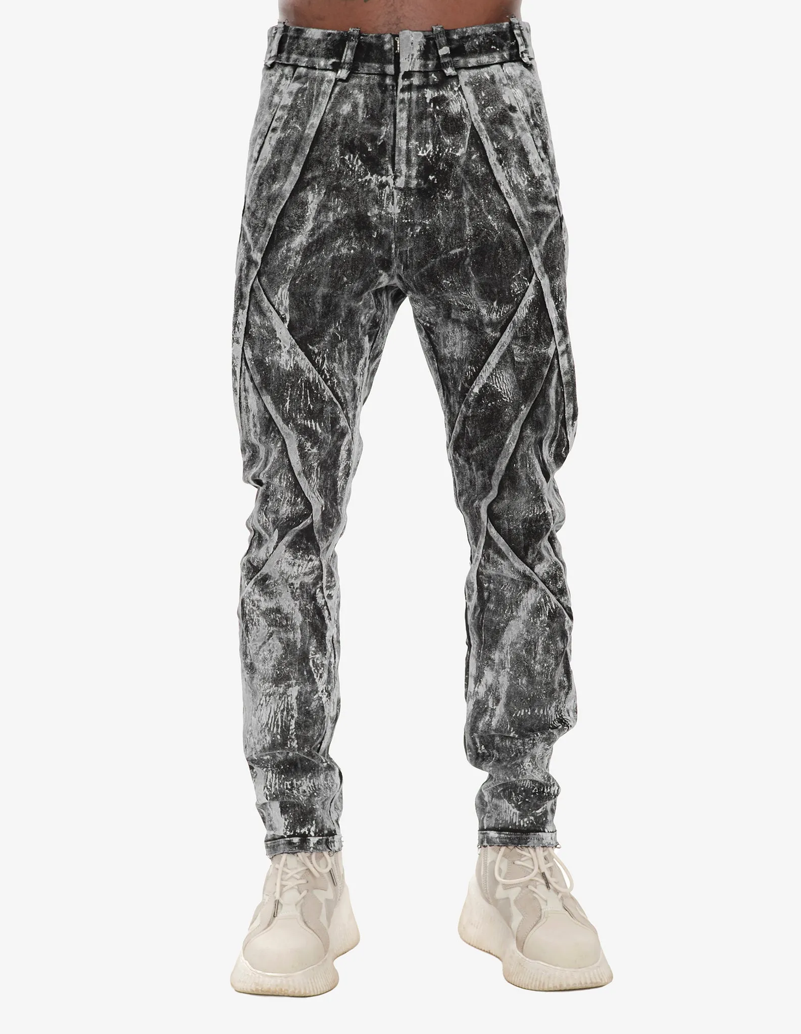 Hand-Dyed Textured Pants