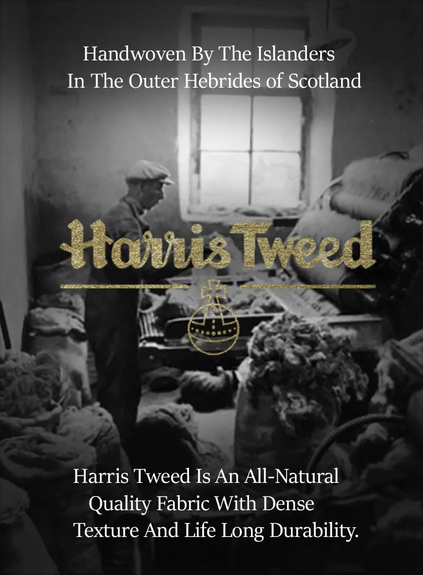 Harris Tweed Melange Green Hunting Vest