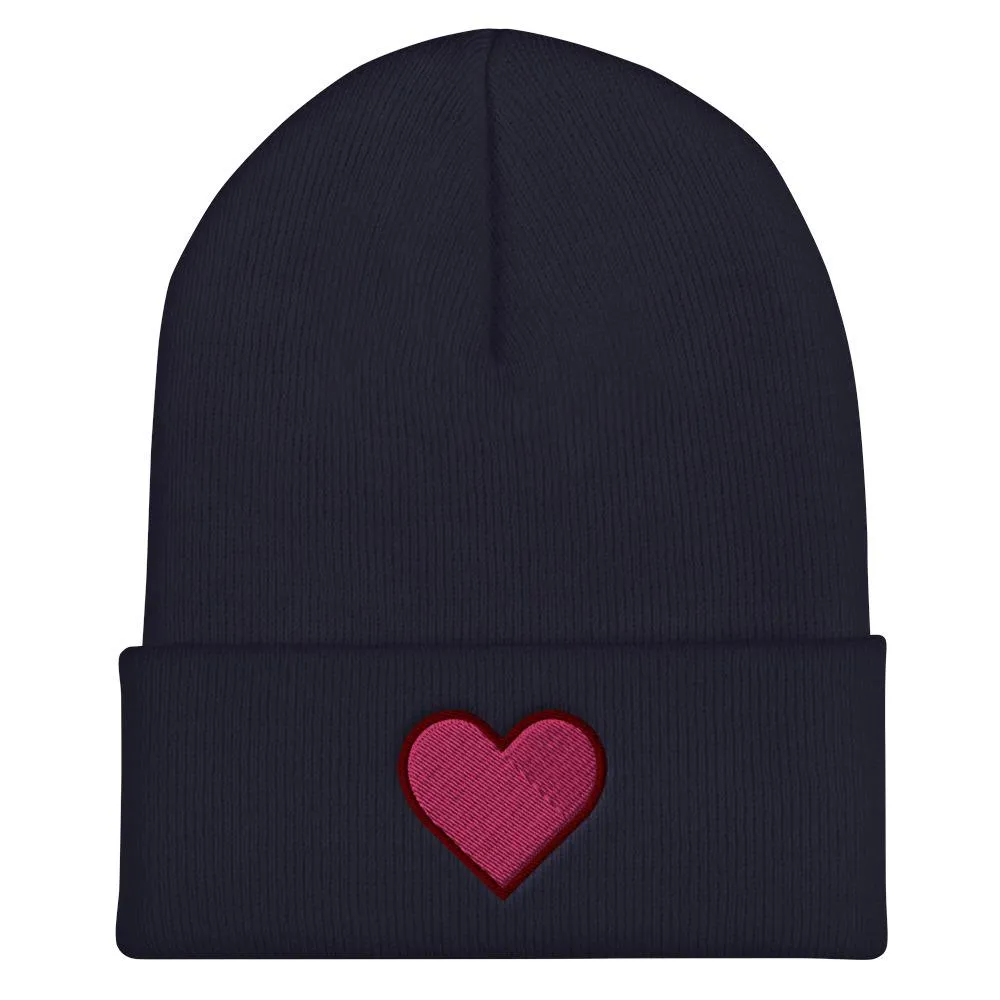 Heart Cuffed Beanies (5 Colors)