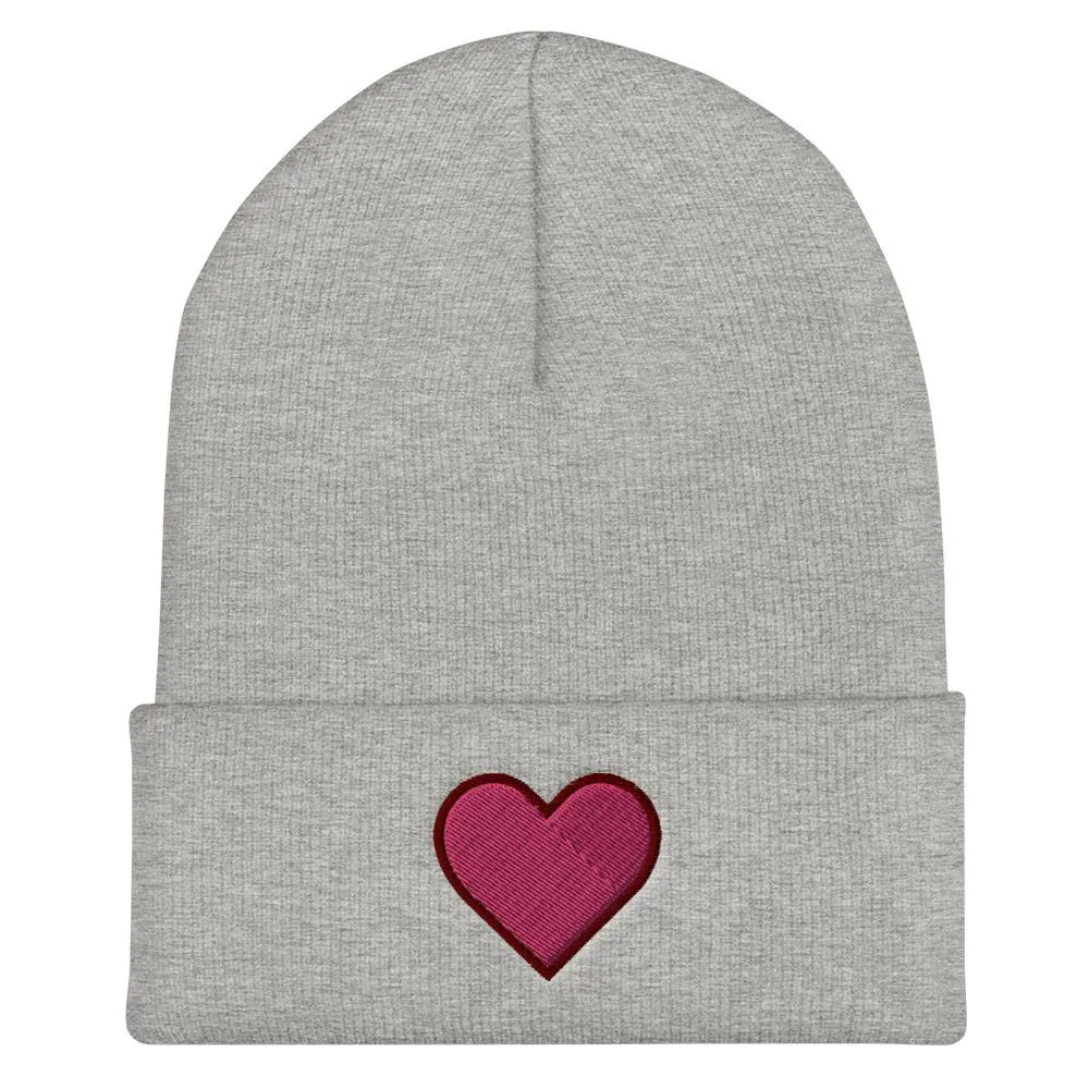 Heart Cuffed Beanies (5 Colors)