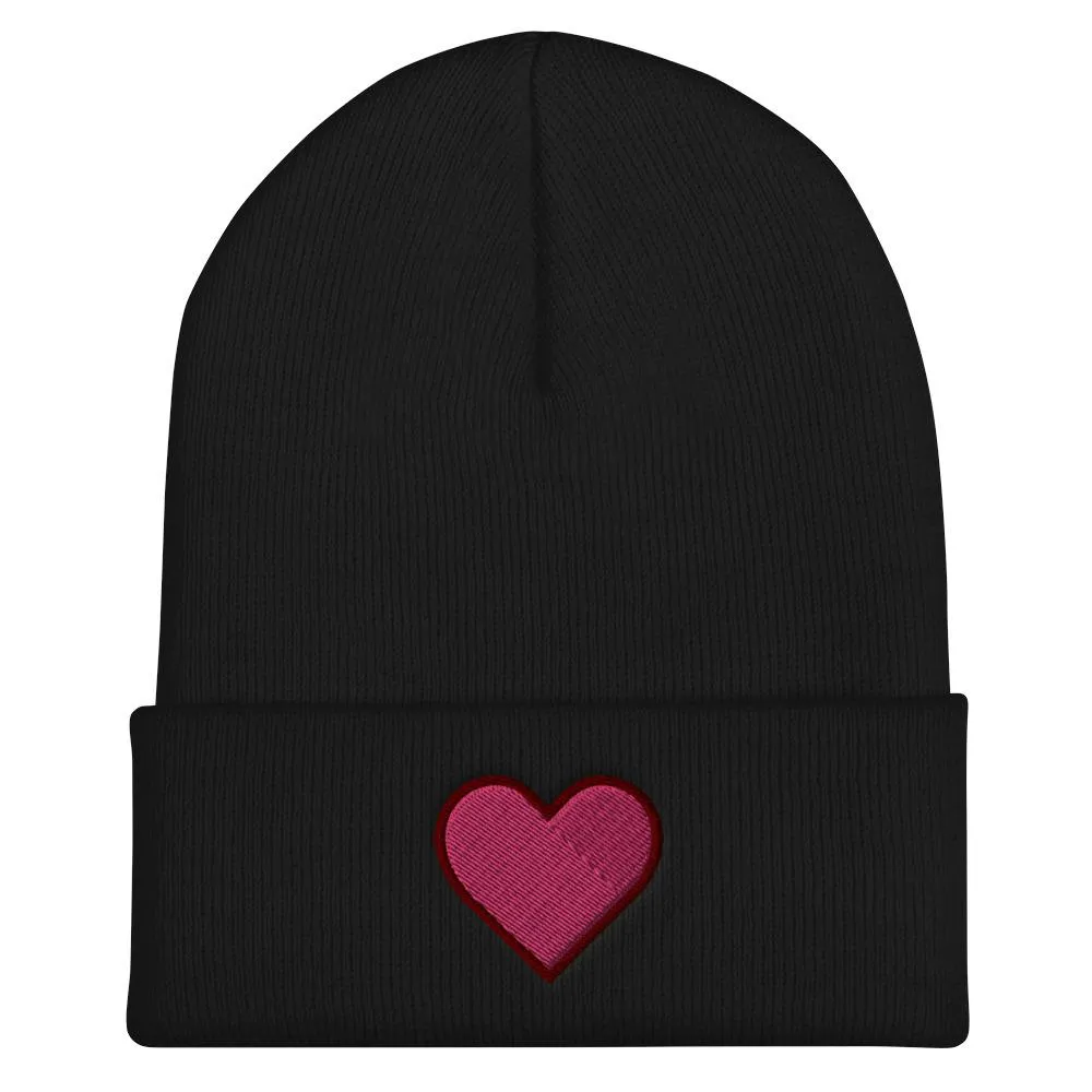Heart Cuffed Beanies (5 Colors)
