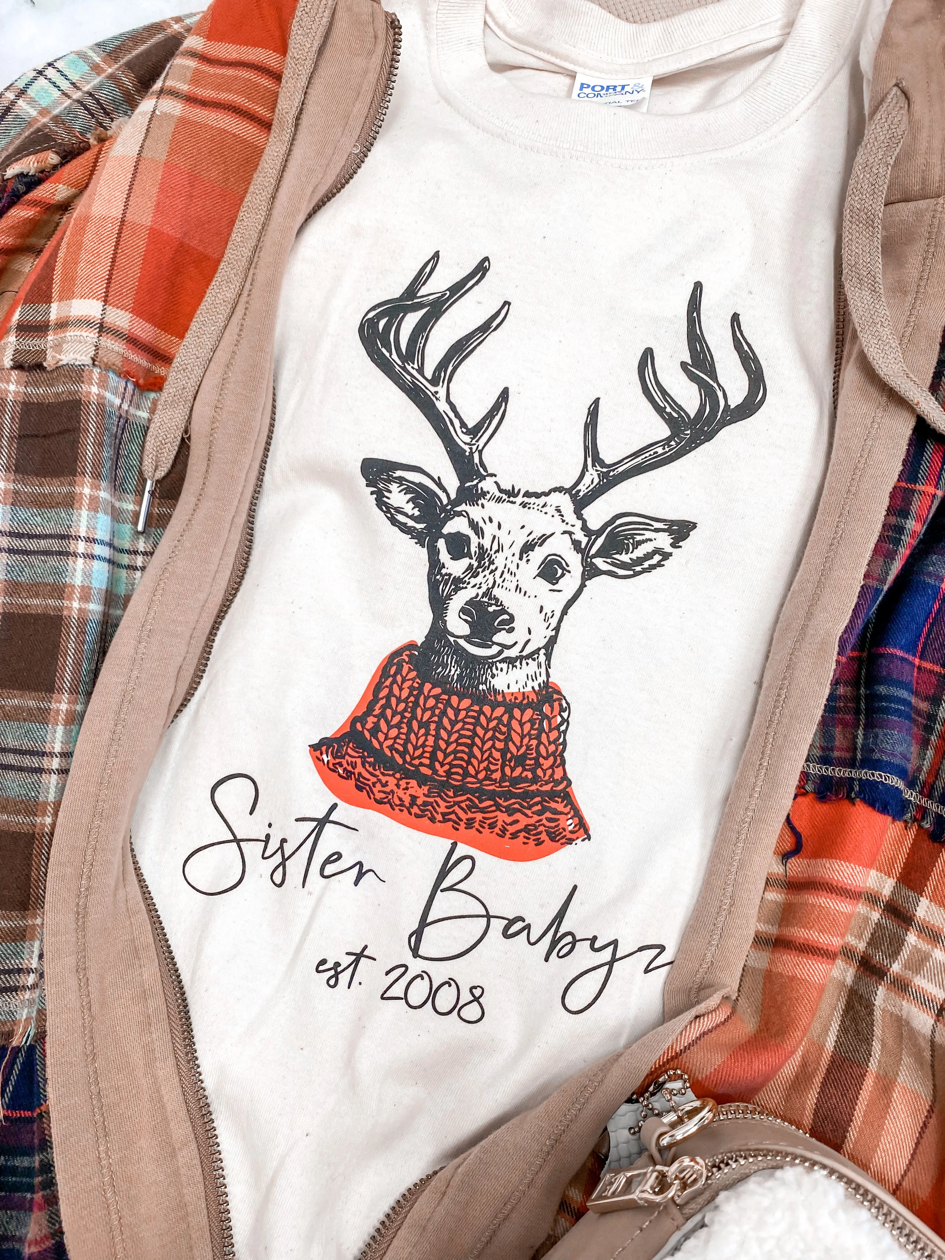 Holiday Reindeer SB Tee