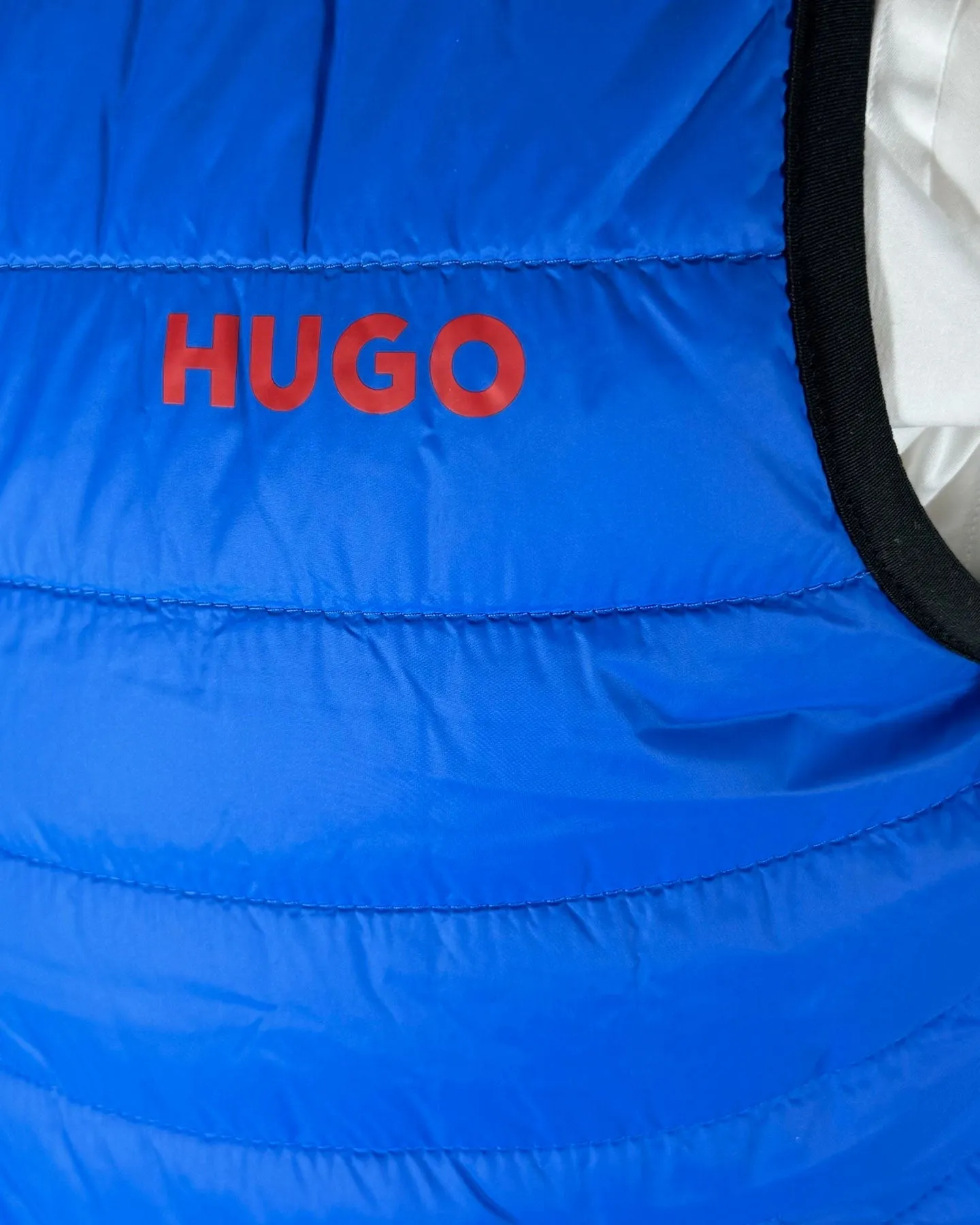 Hugo Boss Padded Gilet Slim Fit Bright Blue Bodywarmer S FINAL SALE