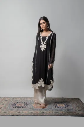 Insia Sohail - Black Lime Green 