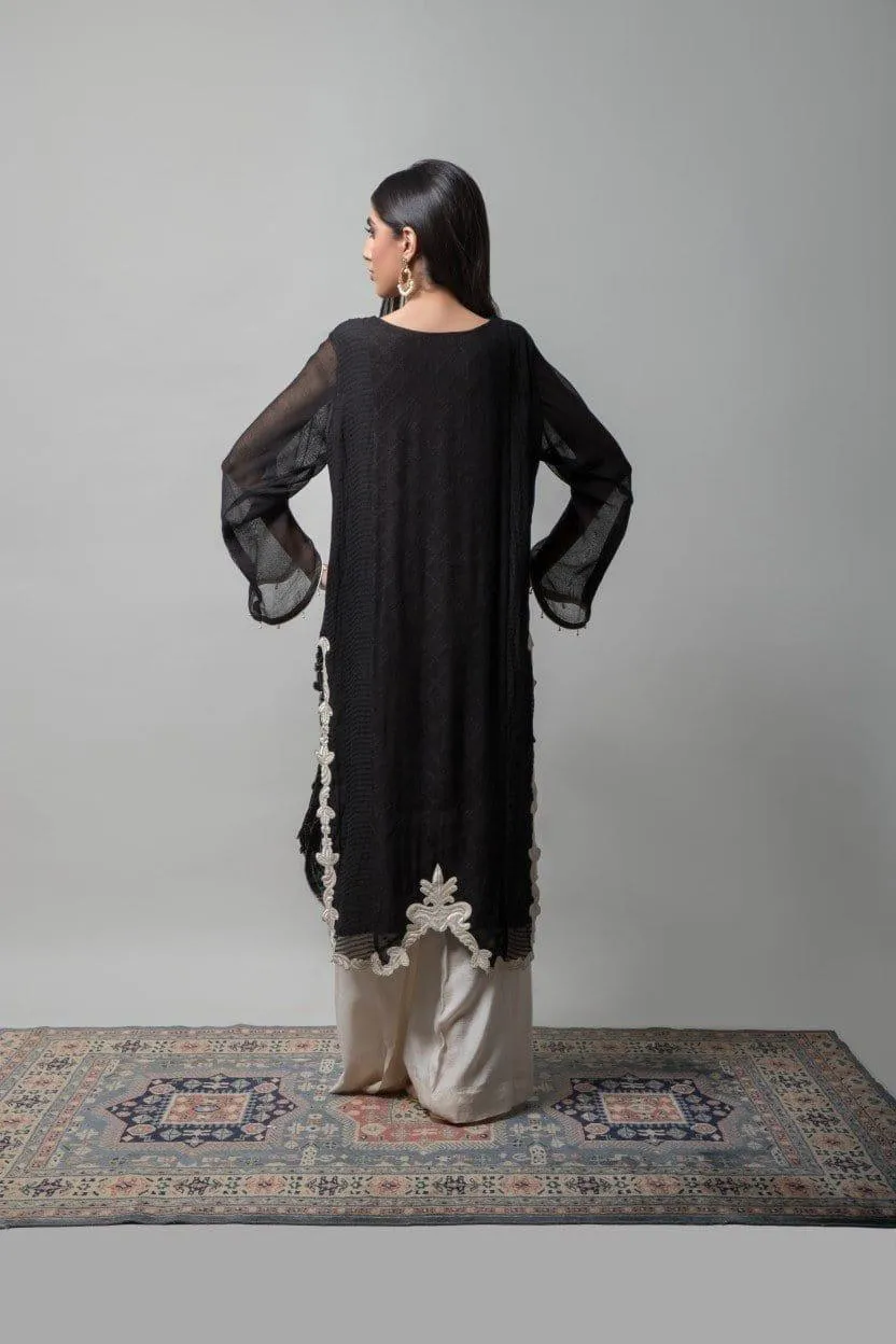 Insia Sohail - Black Lime Green 