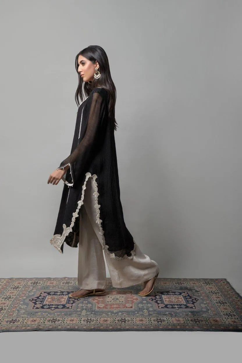 Insia Sohail - Black Lime Green 