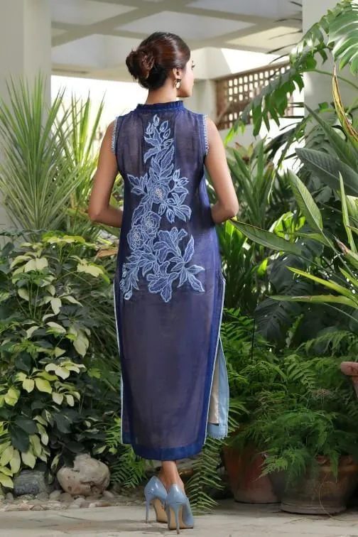 Insia Sohail - Blue Leaves