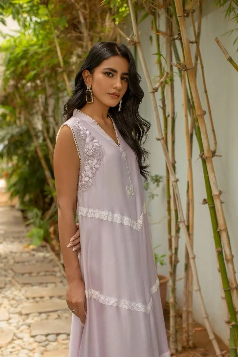 Insia Sohail - Lilac Purple - 3 Piece - Cotton