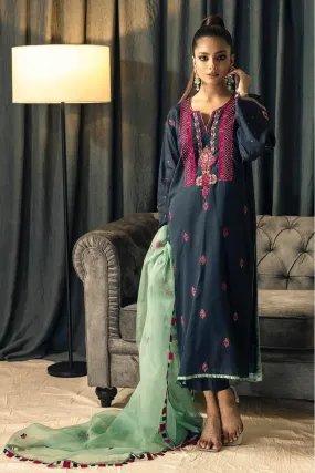 Insia Sohail - Navy Blue Hiba