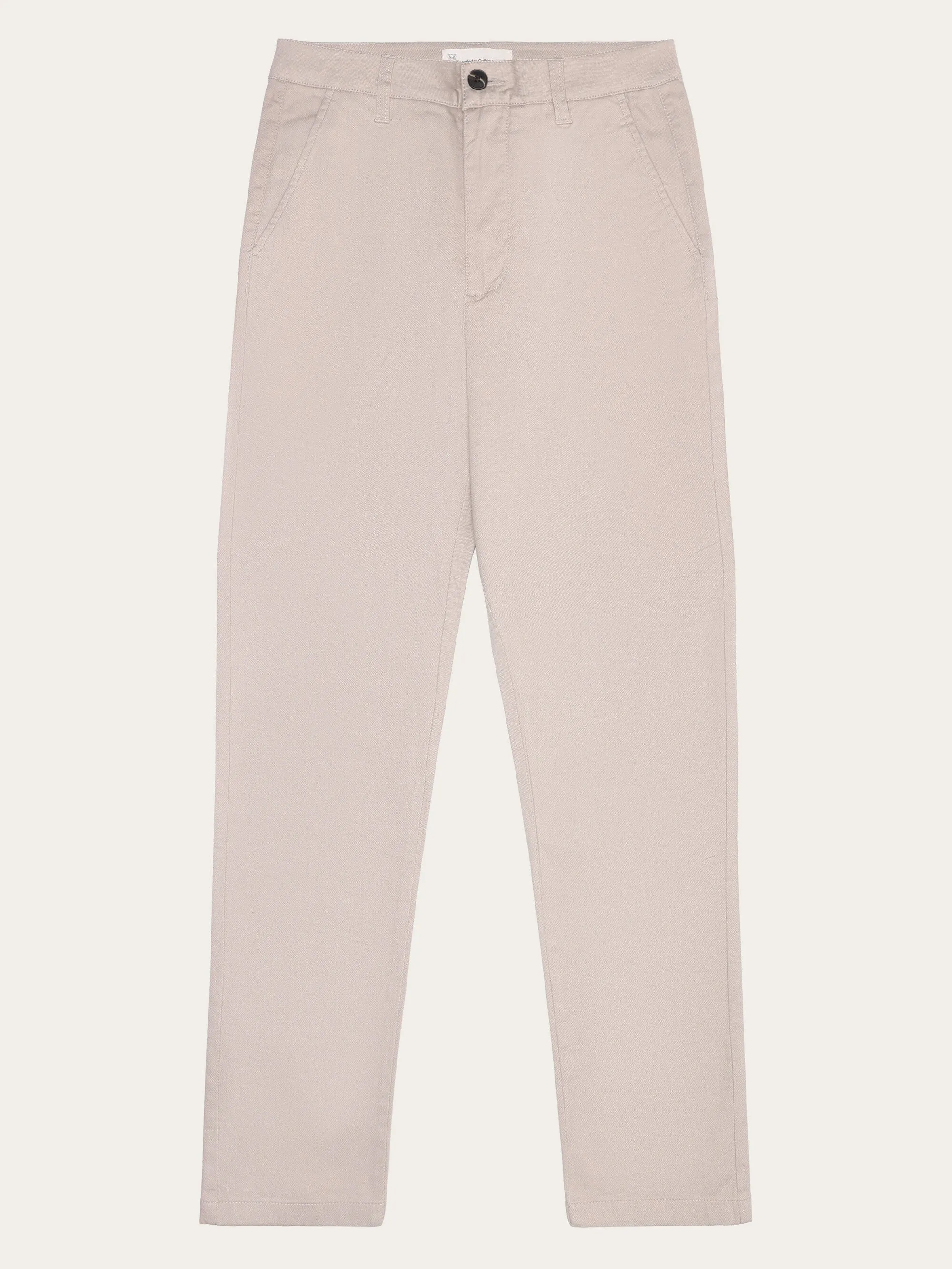 IRIS mom mid-rise canvas pique chino - GOTS/Vegan - Light feather gray