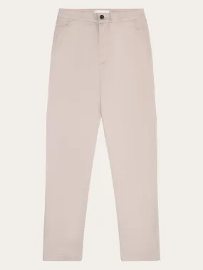 IRIS mom mid-rise canvas pique chino - GOTS/Vegan - Light feather gray