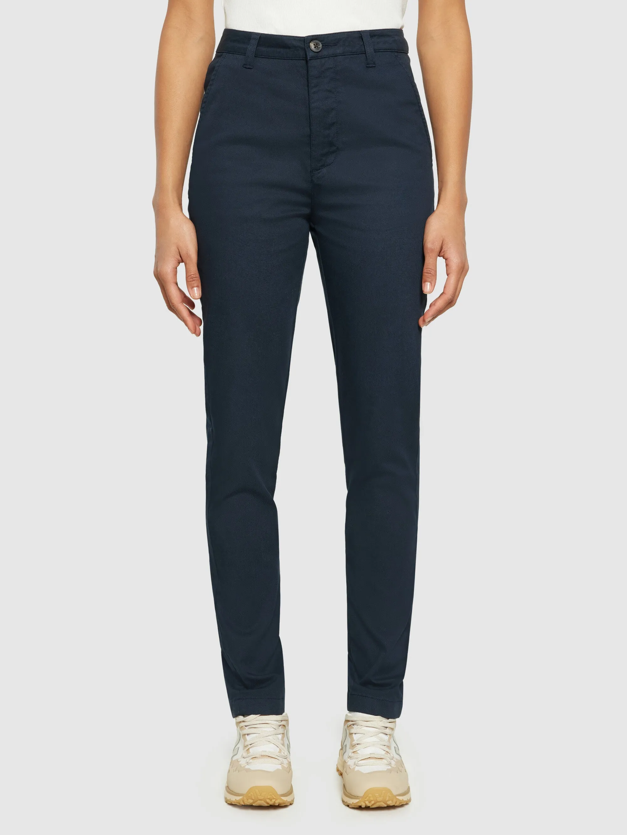 IRIS mom mid-rise canvas pique chino - GOTS/Vegan - Total Eclipse
