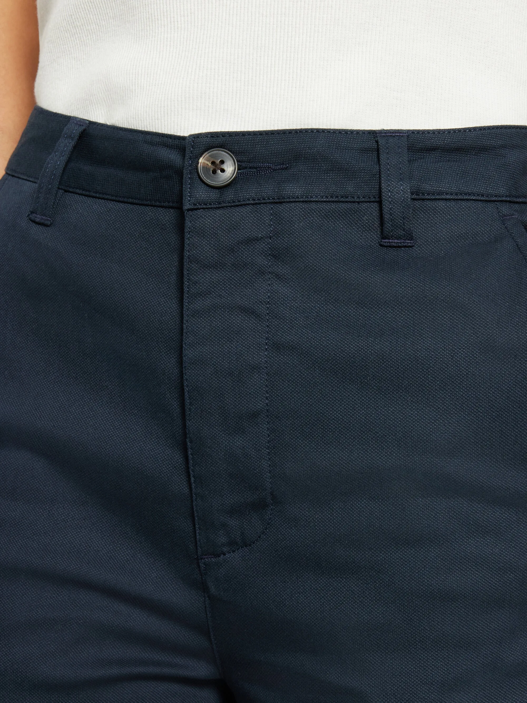IRIS mom mid-rise canvas pique chino - GOTS/Vegan - Total Eclipse