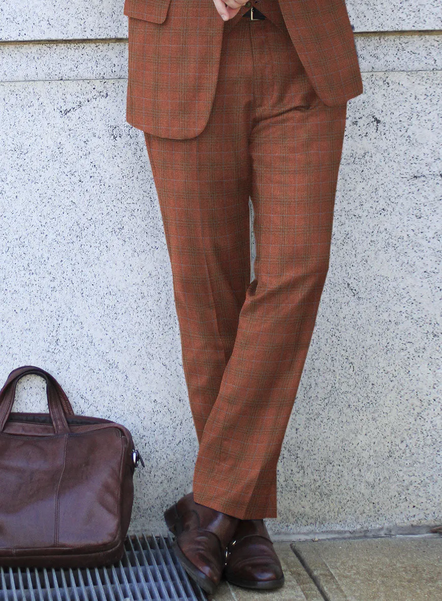 Italian Bapa Checks Tweed Pants