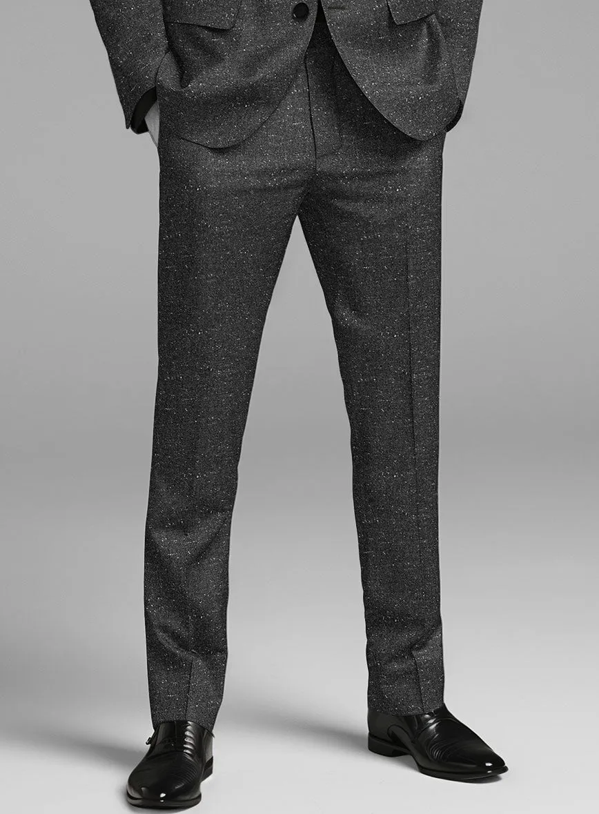Italian Donegal Gray Wool Pants