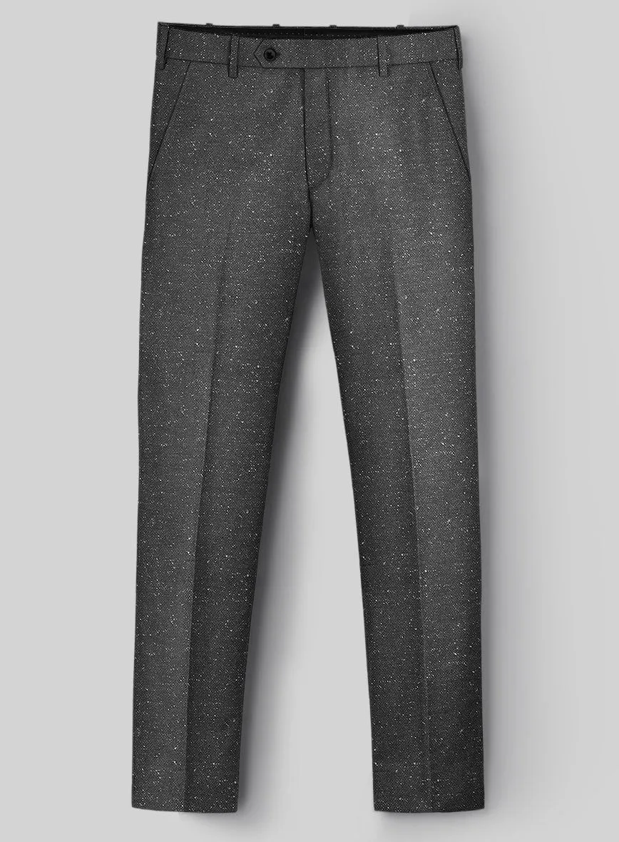 Italian Donegal Gray Wool Pants
