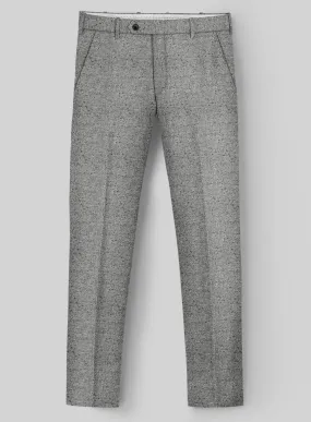 Italian Donegal Light Gray Wool Pants