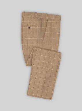 Italian Duami Checks Tweed Pants