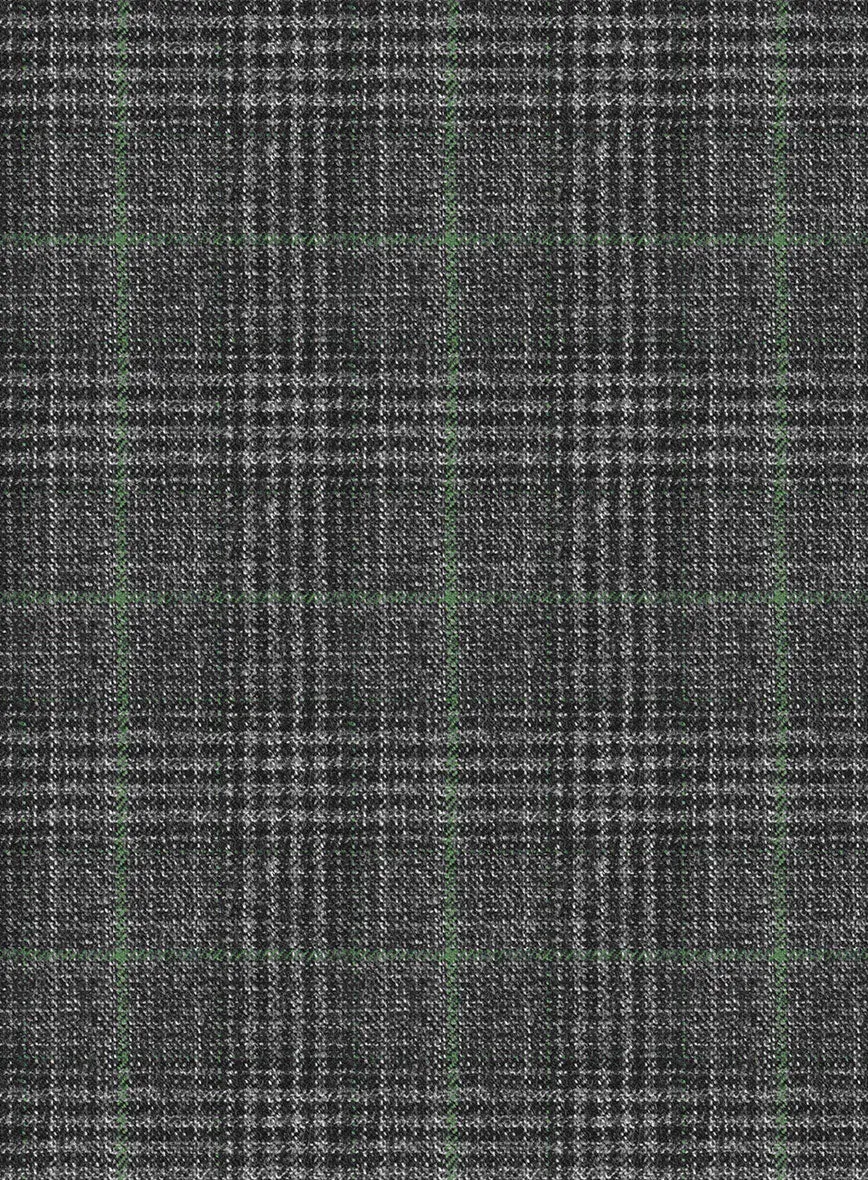 Italian Flick Gray Checks Flannel Pants