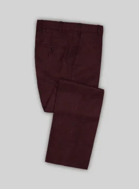 Italian Highlander Wine Tweed Pants