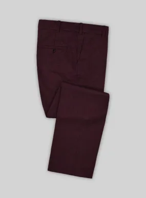 Italian Isandi Sangria Wool Pants